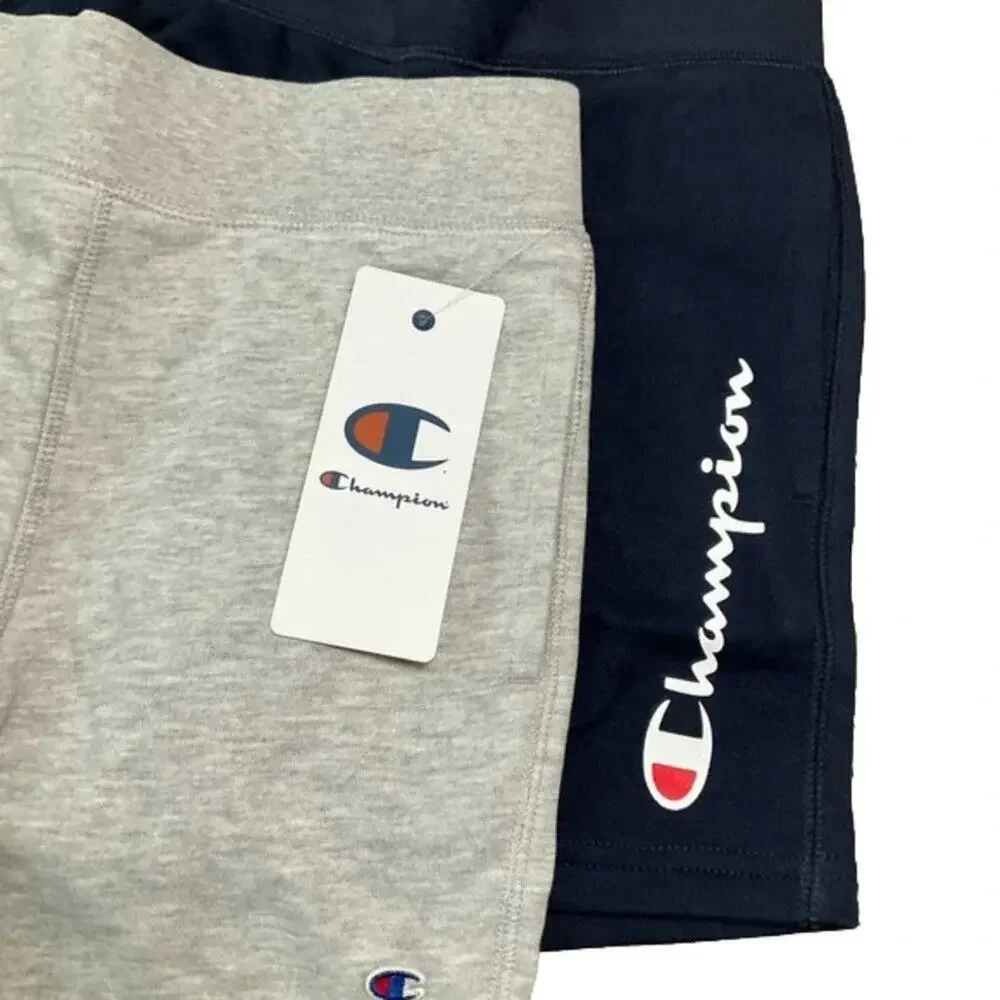 Champion Active Boy’s Shorts Navy Gray Size XS 2 PAIRS NWT
